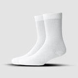 MEN FORMAL CALF LENGTH SOCKS - WHITE (PACK OF 1, FREE SIZE)