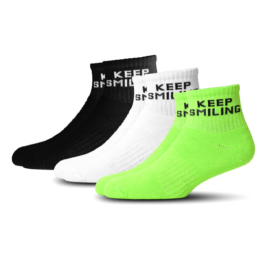 KEEP SMILING (PACK OF 3) | ANKLE SOCKS