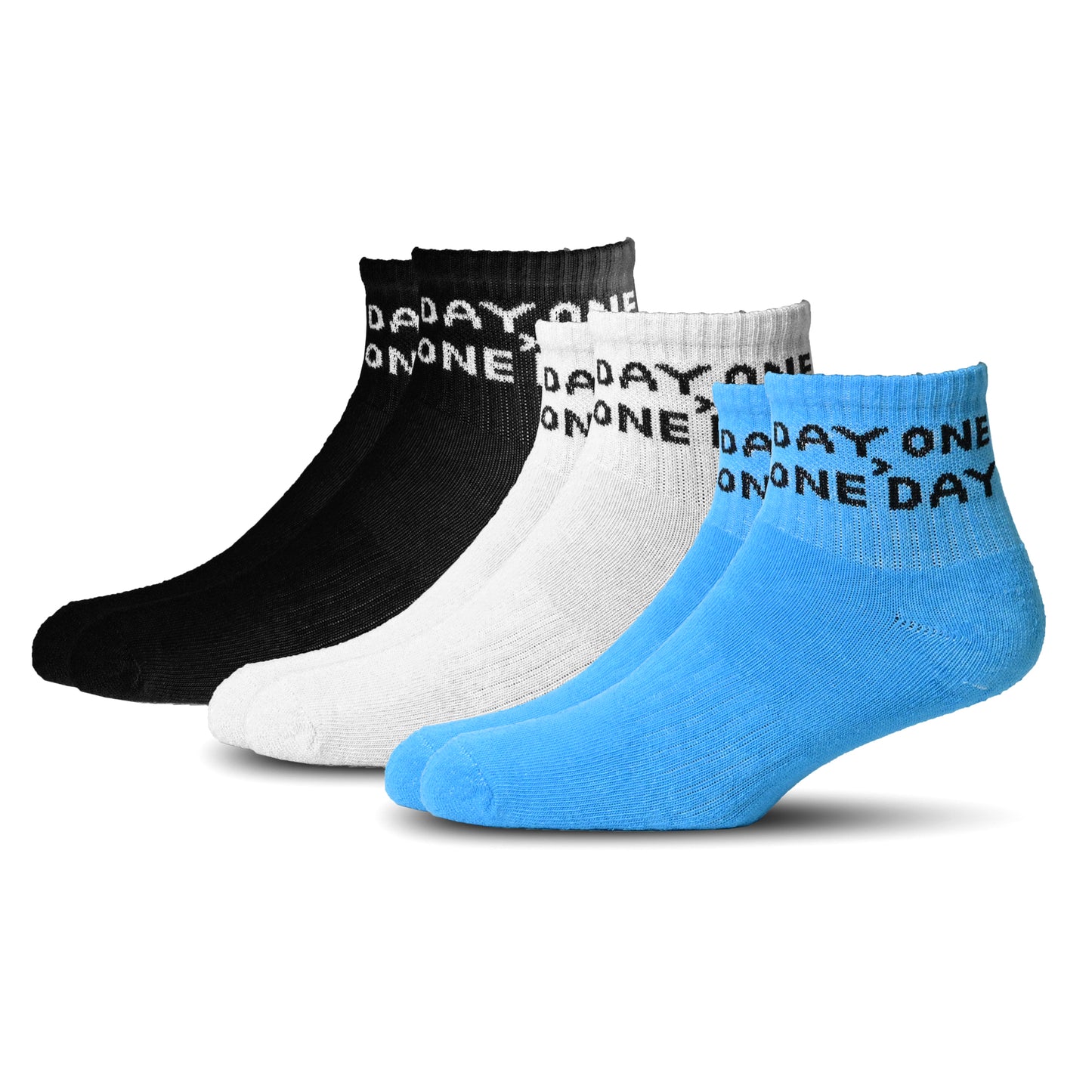 DAY ONE>ONE DAY (PACK OF 3) | ANKLE SOCKS