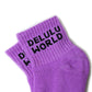 DELULU WORLD (PACK OF 3) | ANKLE SOCKS