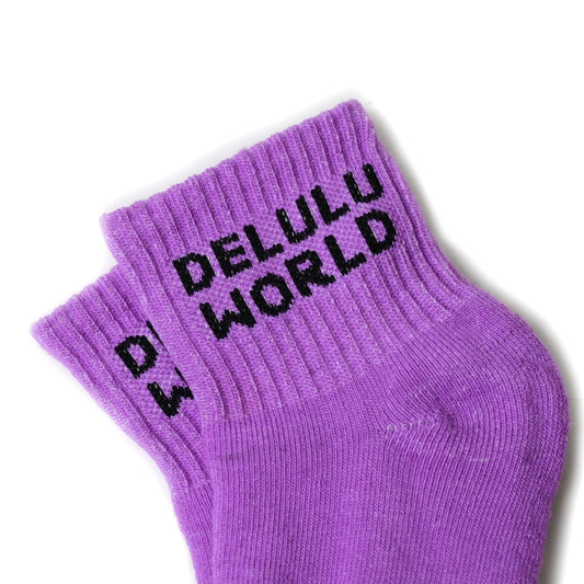 DELULU WORLD (PACK OF 3) | ANKLE SOCKS