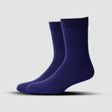 MEN FORMAL CALF LENGTH SOCKS - DARK PURPLE (PACK OF 1, FREE SIZE)