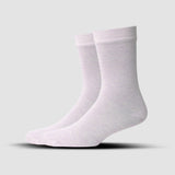 MEN FORMAL CALF LENGTH SOCKS - CREAM (PACK OF 1, FREE SIZE)