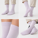 MEN FORMAL CALF LENGTH SOCKS - CREAM (PACK OF 1, FREE SIZE)