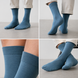 MEN FORMAL CALF LENGTH SOCKS - TEAL (PACK OF 1, FREE SIZE)