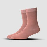 MEN FORMAL CALF LENGTH SOCKS - LIGHT BROWN (PACK OF 1, FREE SIZE)