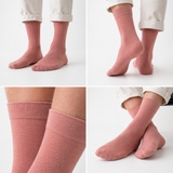 MEN FORMAL CALF LENGTH SOCKS - LIGHT BROWN (PACK OF 1, FREE SIZE)