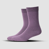 MEN FORMAL CALF LENGTH SOCKS - LILAC (PACK OF 1, FREE SIZE)