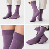 MEN FORMAL CALF LENGTH SOCKS - LILAC (PACK OF 1, FREE SIZE)