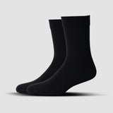 MEN FORMAL CALF LENGTH SOCKS - BLACK (PACK OF 1, FREE SIZE)