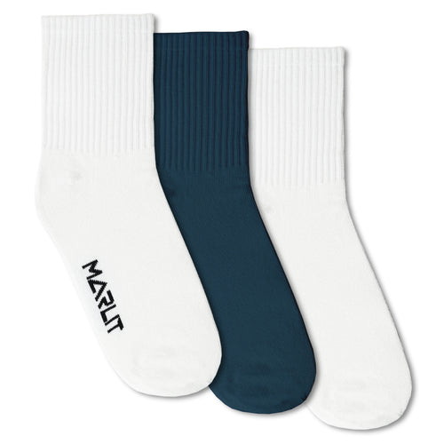 WHITE & GREY | CREW SOCKS