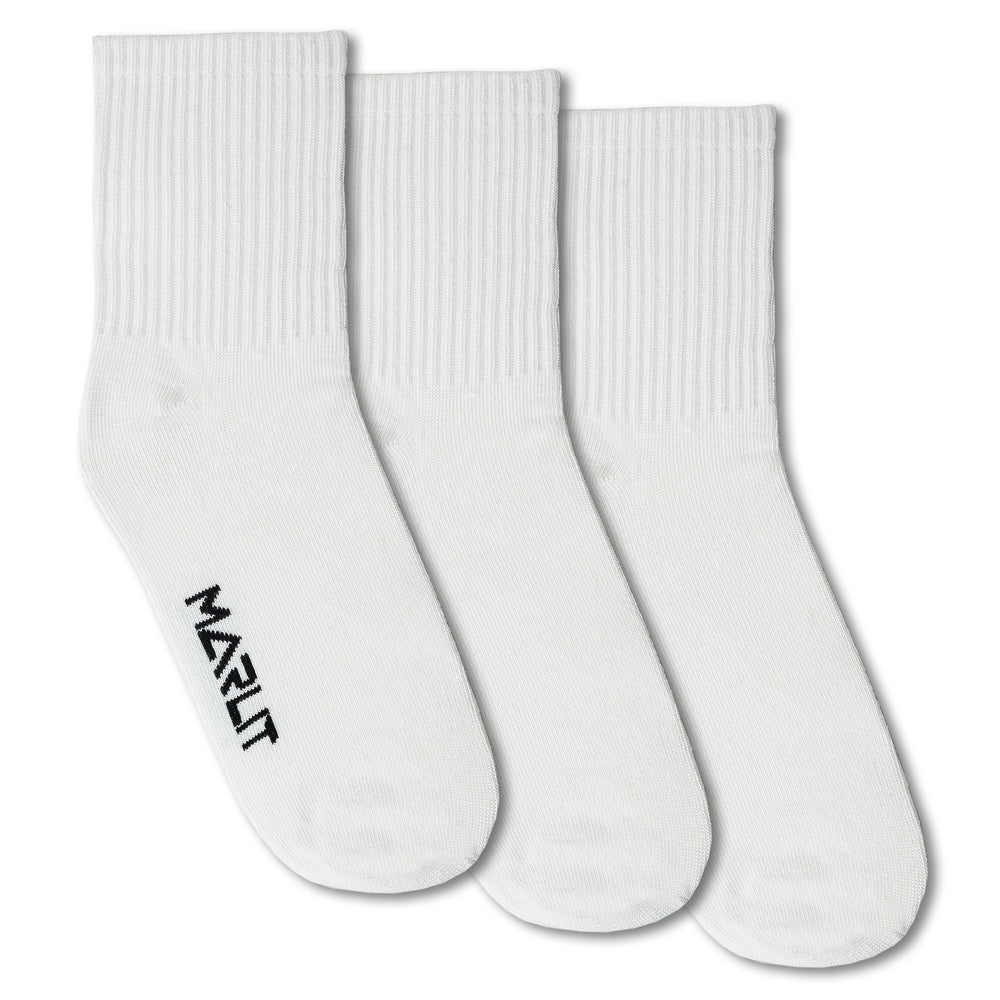 WHITE | CREW SOCKS