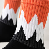 ORANGE WAVE | CREW SOCKS