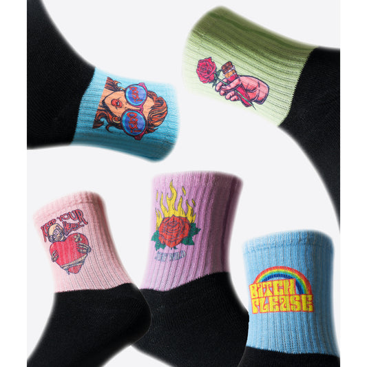 KEEP YOUR HEART COMBO | CREW SOCKS