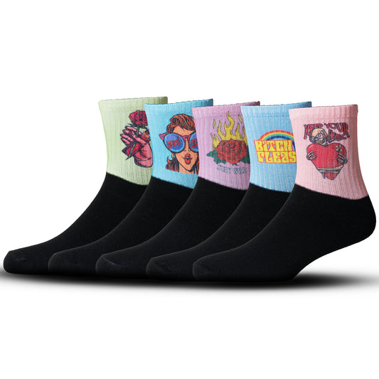 KEEP YOUR HEART COMBO | CREW SOCKS