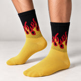 YELLOW FIRE | CREW SOCKS