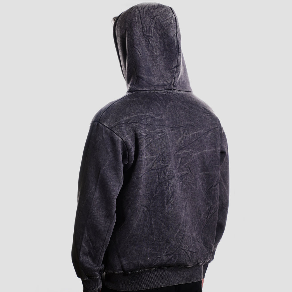 Grey Washed Oversized Unisex Hoodie