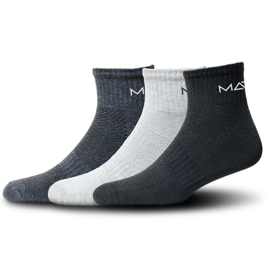 Athletic Ankle Socks ( Pack of 3 )