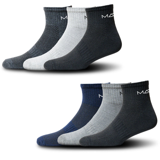 Athletic Ankle Socks ( Pack of 6 )