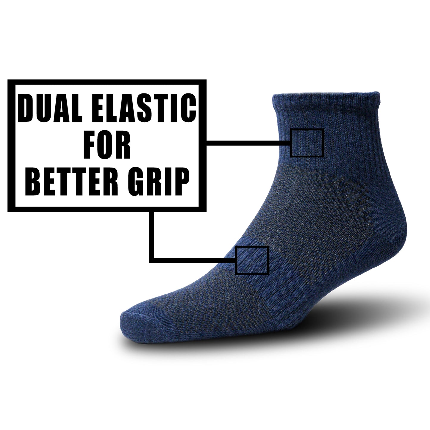 Athletic Ankle Socks ( Pack of 3 )