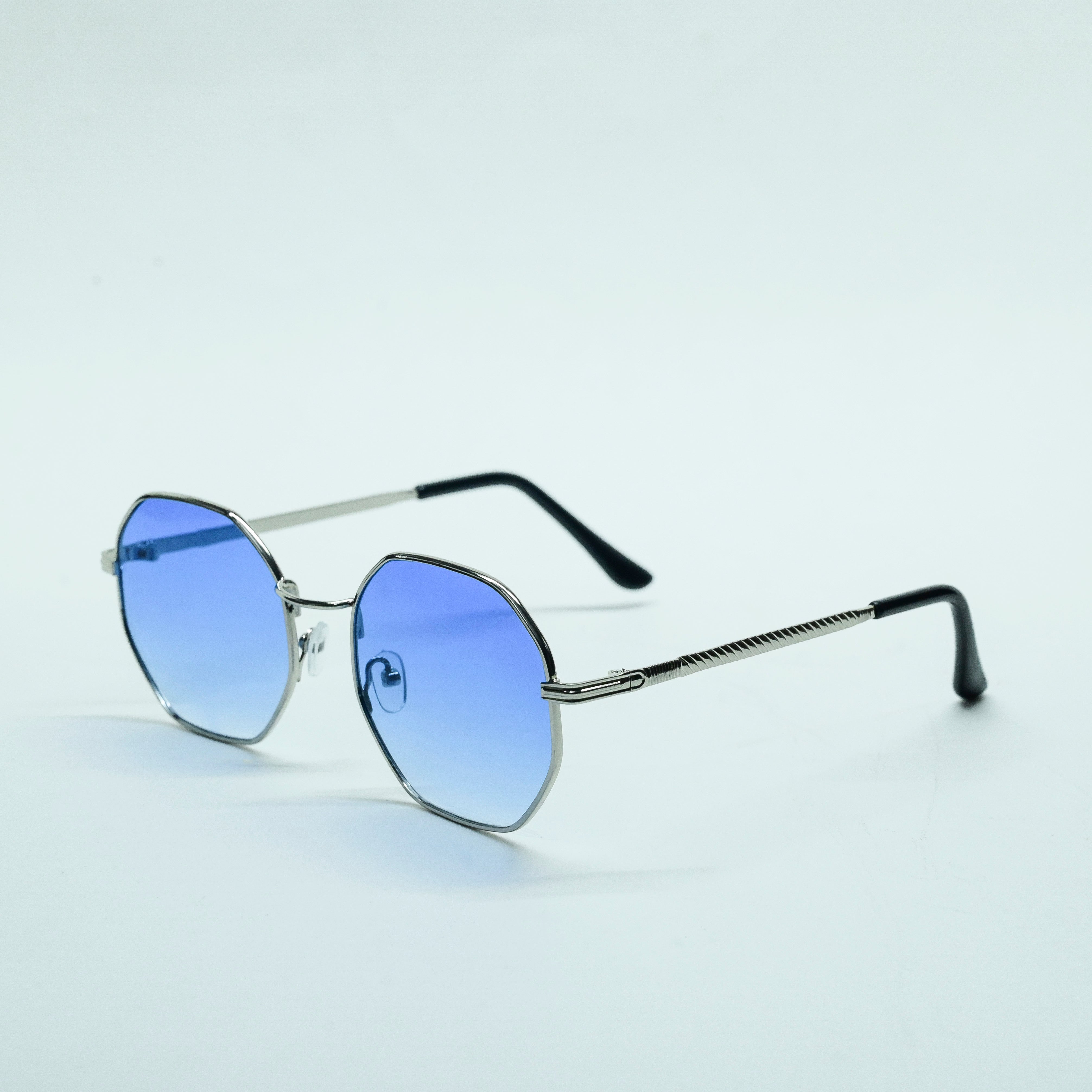 Blue chrome sunglasses on sale