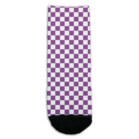 Purple Check Socks