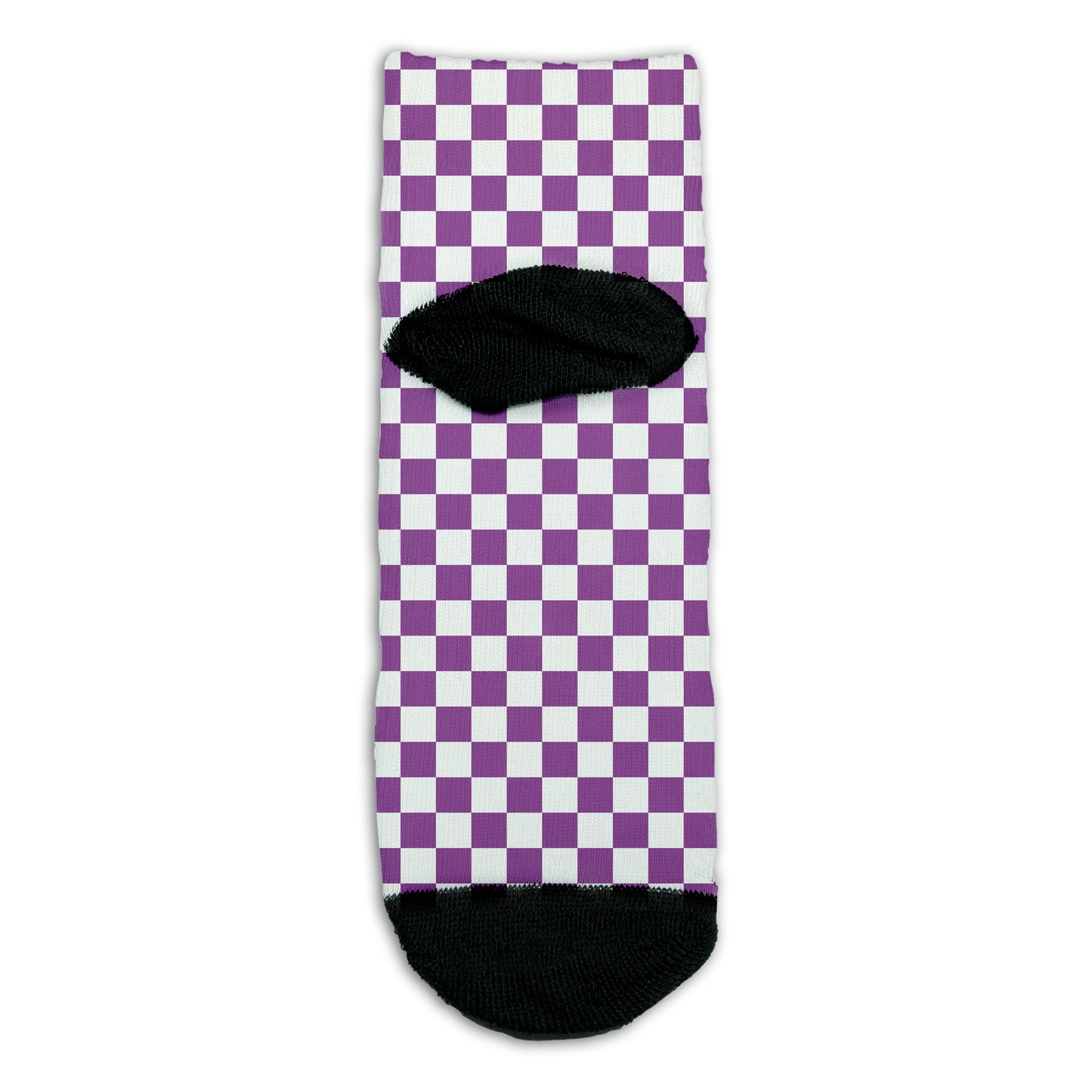 Purple Check Socks