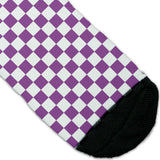 Purple Check Socks