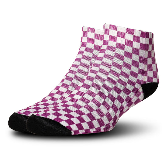 Purple Check Socks