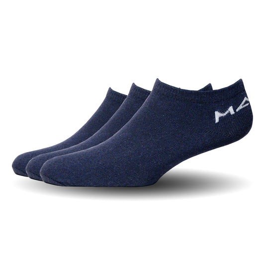 Blue Unisex Low Cut Length ( Pack of 3 )